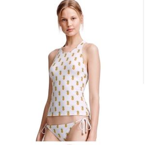 Tory Burch swim| tory Burch Mira surf shirt🍍